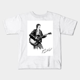 R Ashcroft Original Ink Drawing Print Kids T-Shirt